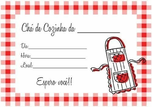 Convites chá de cozinha - 3