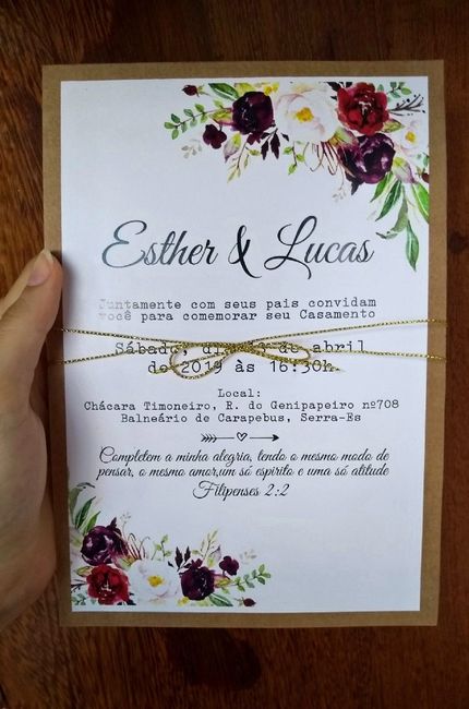 Meus convites diy 😍 - 5