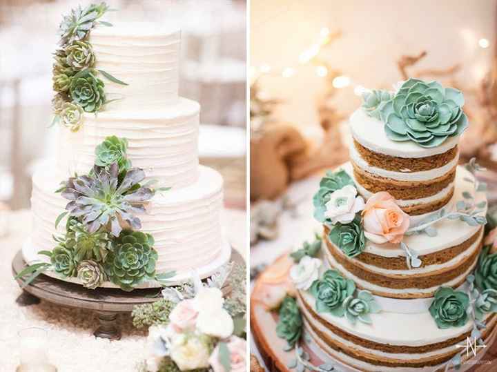  Pras noivinhas que amam suculentas, elas foram parar nos bolor e cupkakes  também!! 🌵🌿❤️ - 1