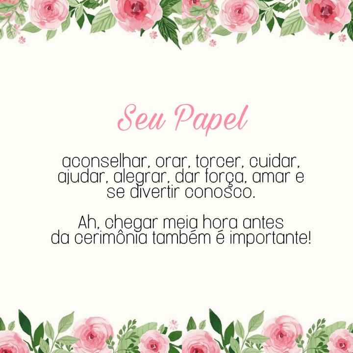 Manual dos padrinhos ❤️ - 2