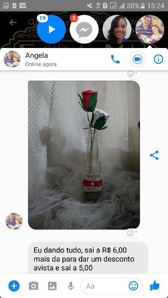 Decoração para mesa de convidados - 1