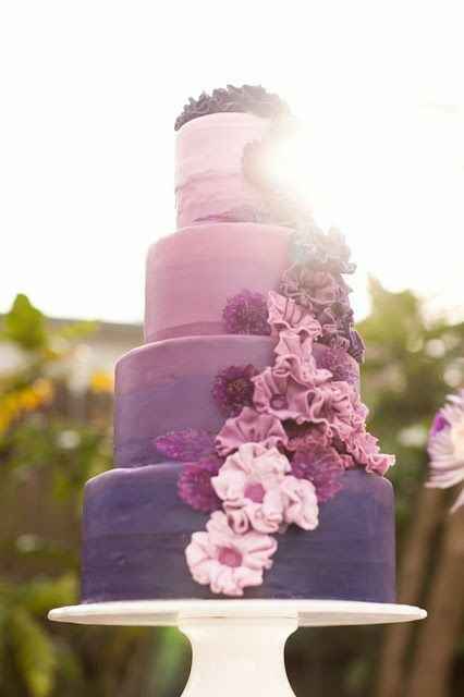 Bolos em tons de Roxo #inspiração - 6