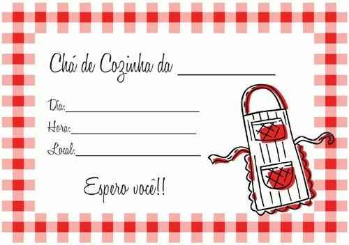 Convites chá de cozinha - 3