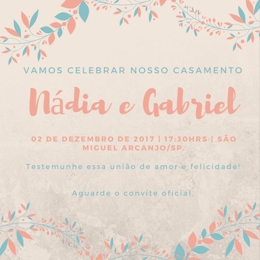 Save the date! 
