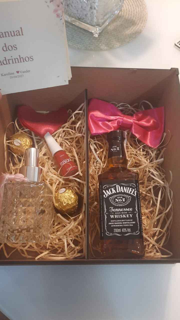 caixa de presentes para madrinhas e padrinhos - 2
