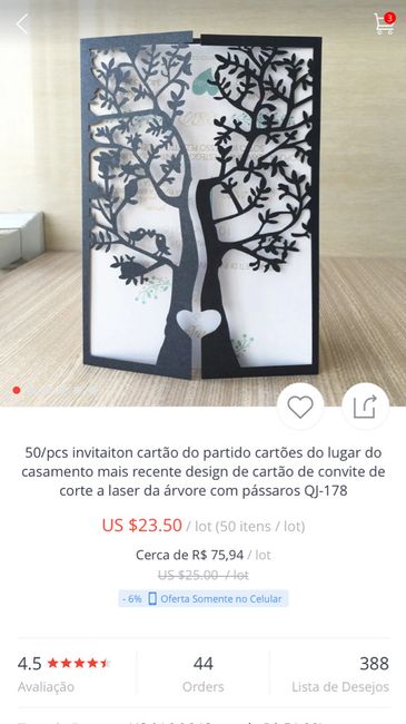 Quanto estão gastando com convites? - 1