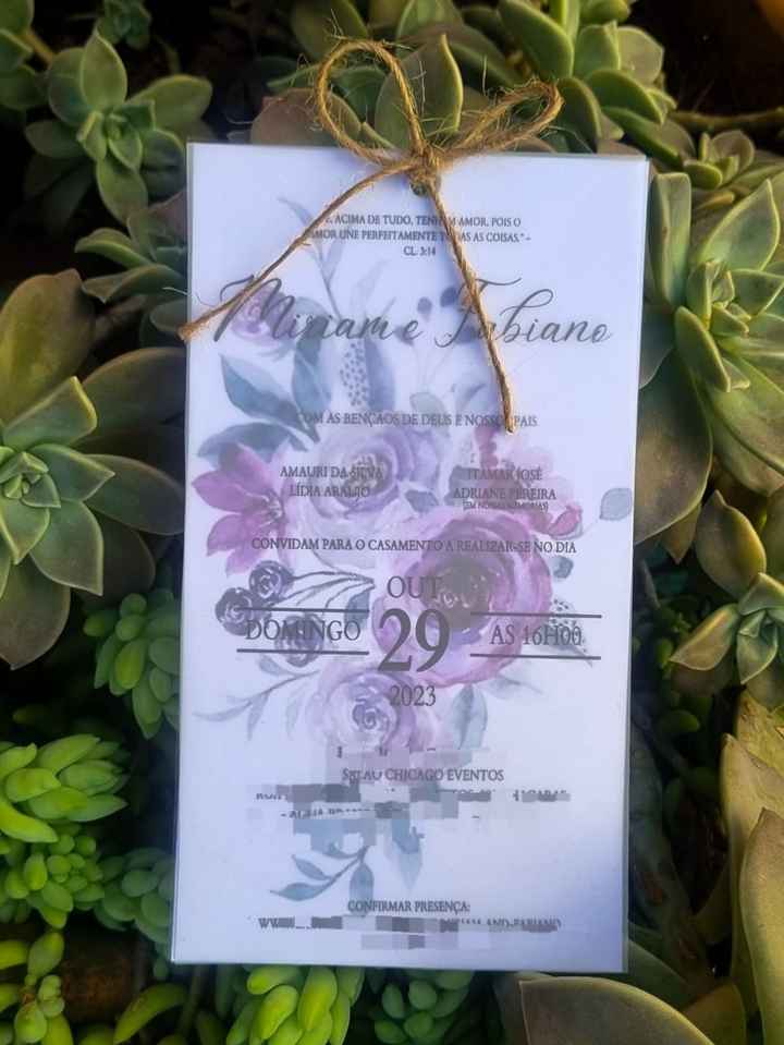 Convite de casamento - 3