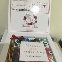 Caixa convite p/ os padrinhos - 2