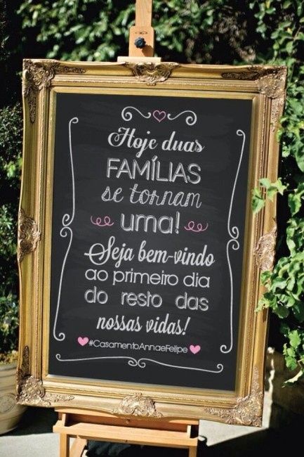 Recado na entrada