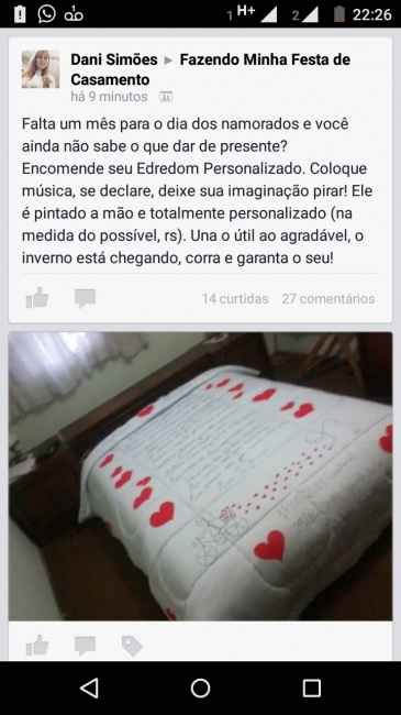 Edredom personalizado