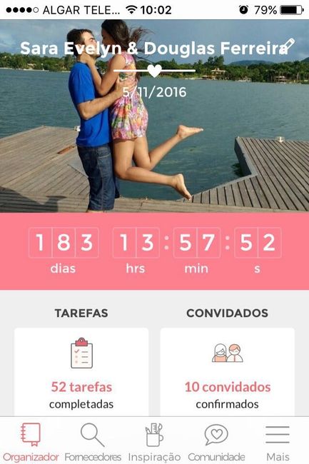 Quanto tempo faltava e quanto tempo falta para o casamento? - 1