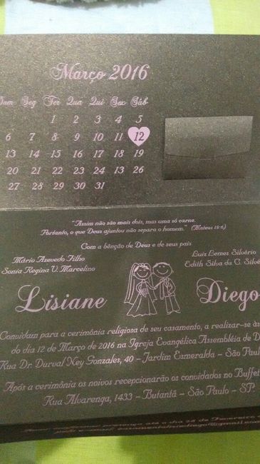 Nosso convite *-* - 2