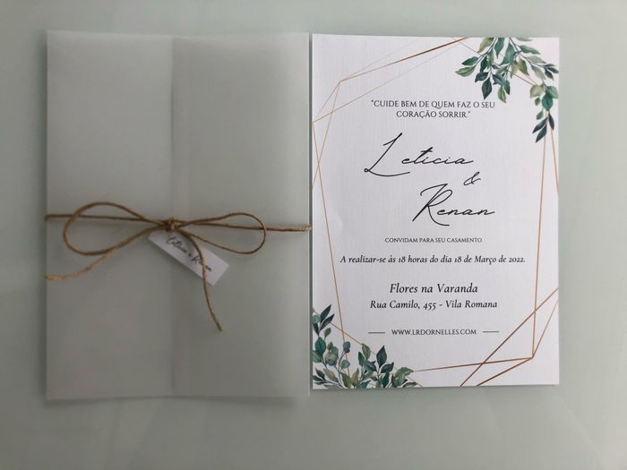Meus convites de casamento chegaram! - 3