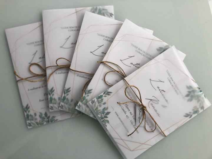 Meus convites de casamento chegaram! - 1