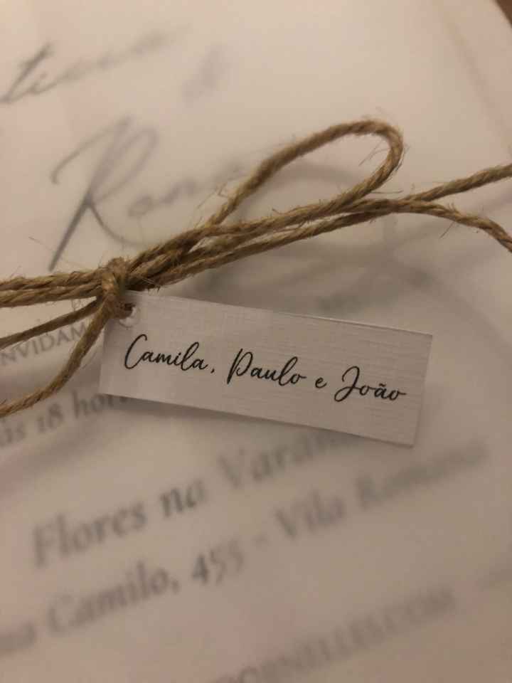 Meus convites de casamento chegaram! - 2