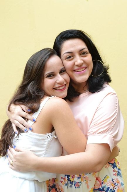 Minha testemunha no civil e madrinha no religioso