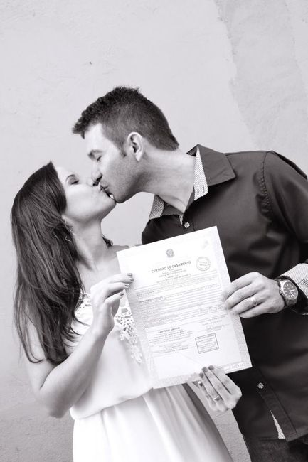 Enfim casados!!! \o/