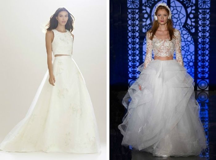 vestido de  saia e croped
