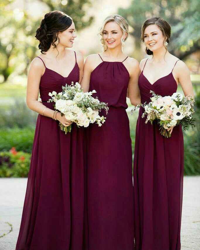 Vestido das madrinhas e das damas - 1