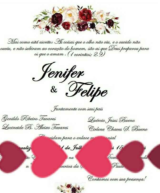 Meu convite: Gabriela+israel - 1