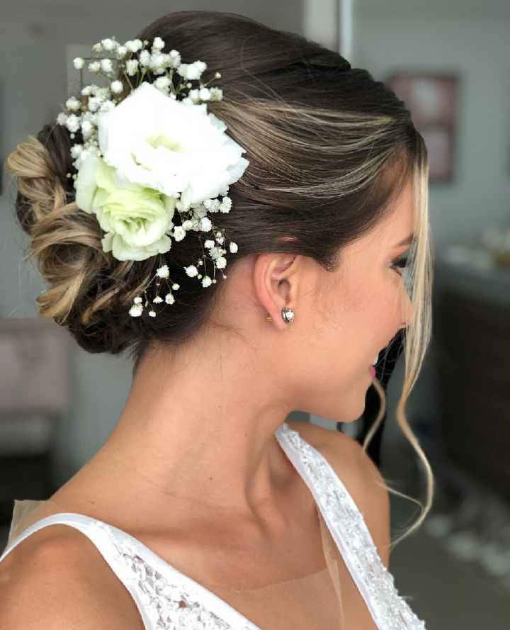 Flores naturais no penteado! - 1