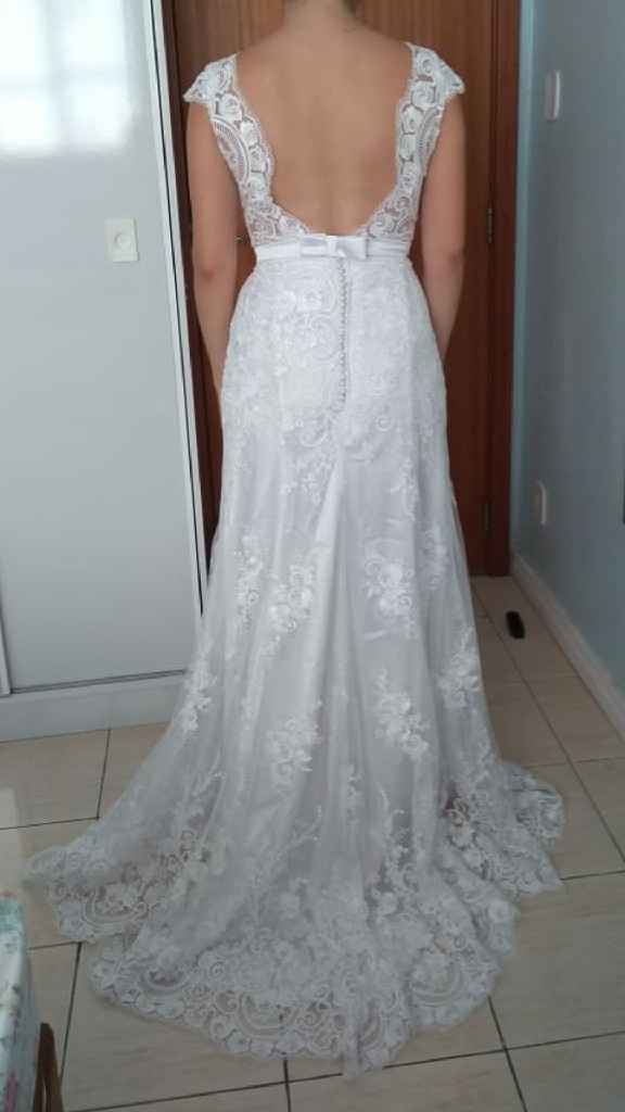 Meu vestido de noiva comprado no Enjoei chegou! - 2