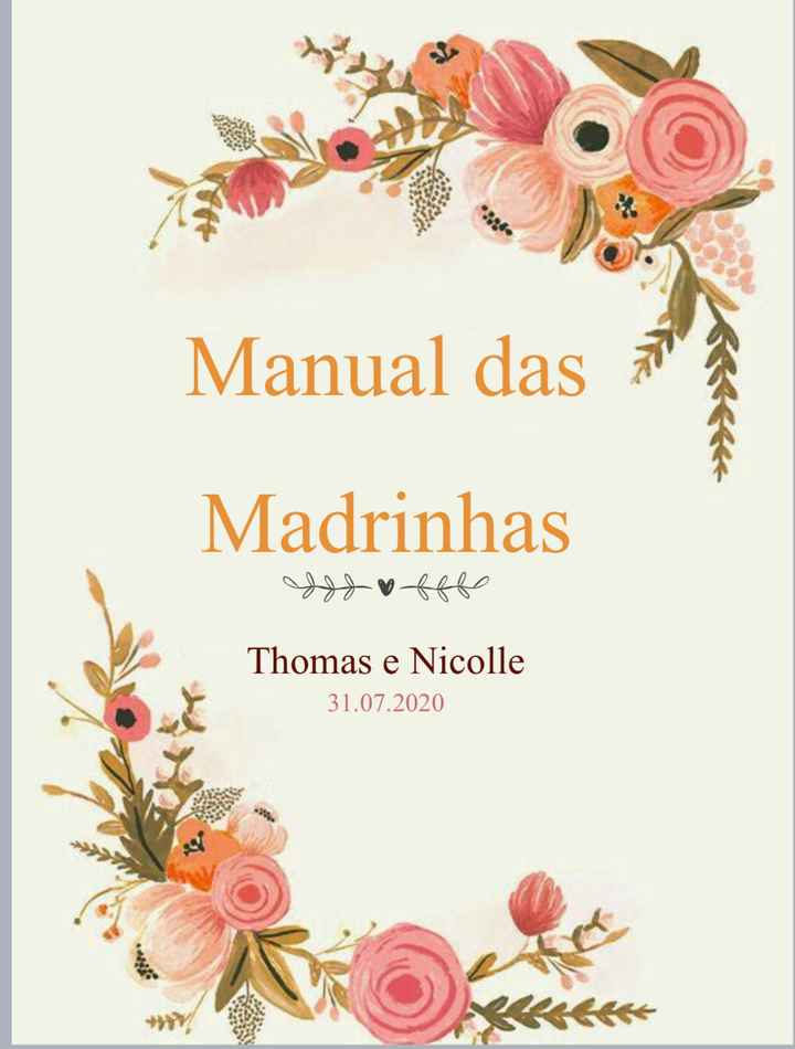 Manual das madrinhas 😍😍 - 2