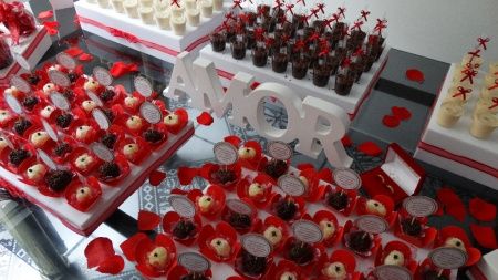 Mesa de doces noivado