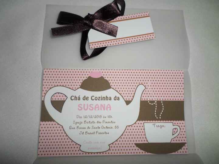 meus convites de chá de cozinha