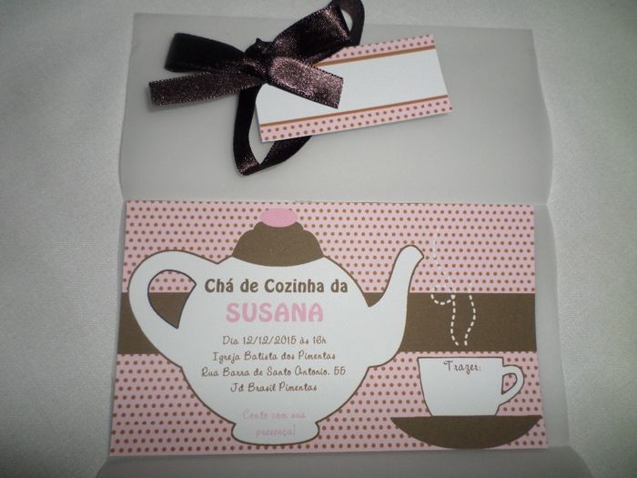 meus convites de chá de cozinha