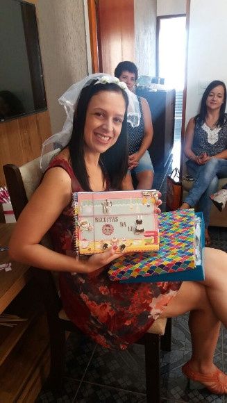 Caderno de Receitas personalizado - presente das madrinhas