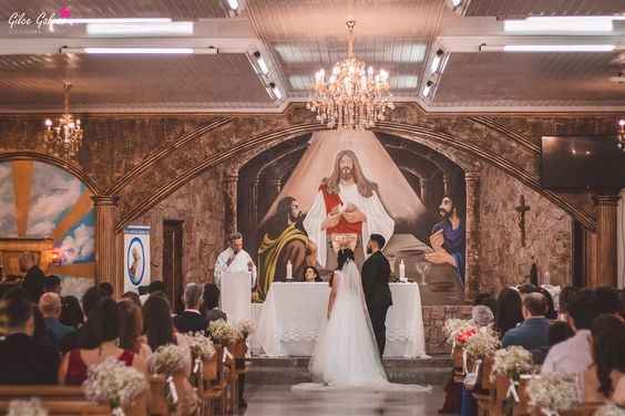 Nossa cerimônia foi linda, romantica e divertida na medida 