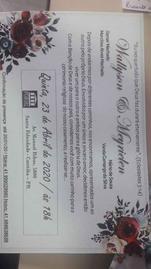 Noivos que se casam  em 23 de Abril de 2020 em Paraná - 1