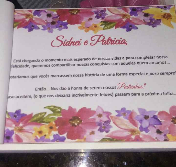 Convite e manual dos padrinhos prontissimos. - 4