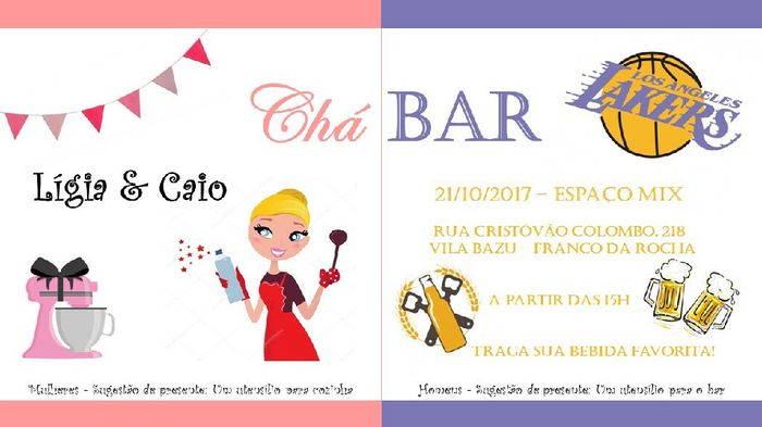  Convite Chá Bar - Eu que fiz! - 1