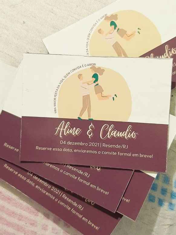 Save the Date - imã de geladeira! - 1