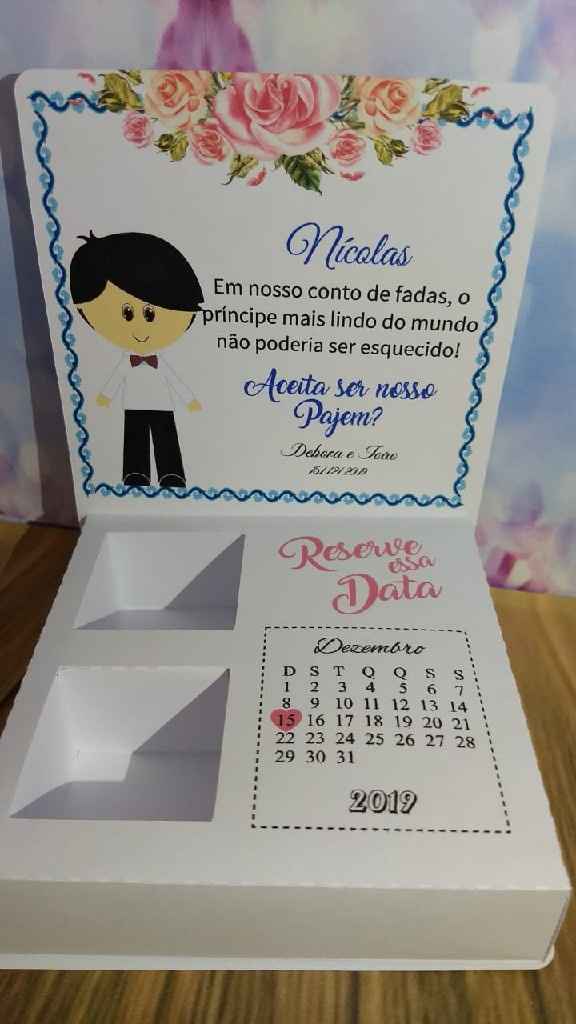 Vai fazer convite especial para pajens e daminhas? - 2