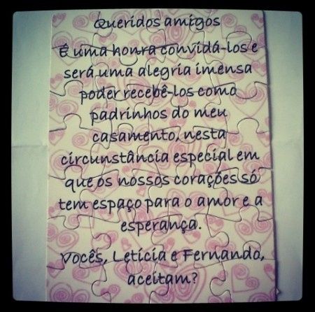Convite de casamento diferente! - 1