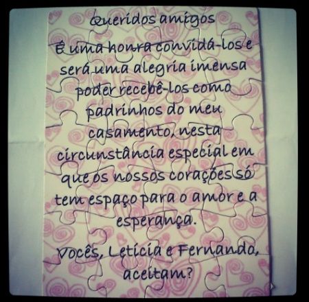Quebra-cabeças no seu casamento - 1
