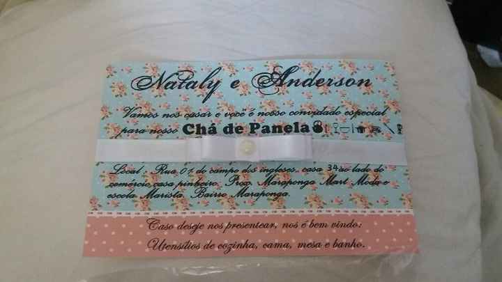 Convite do nosso chá  de panela - 1