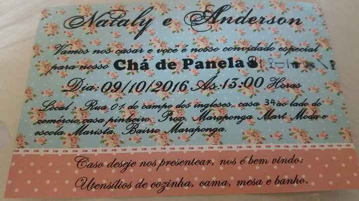 Convite do nosso chá  de panela - 3