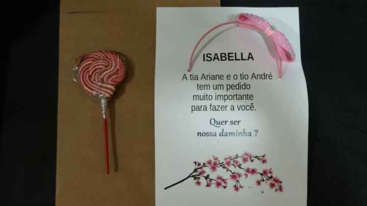 Convite da dama de honra