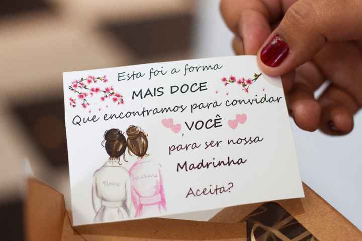 Convite das madrinhas