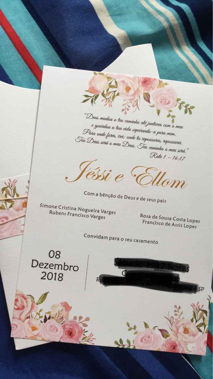 Meu convite do casamento ❤️ #faltam37dias - 1