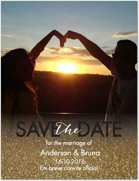 Meu save the date vem ver!!!! - 1