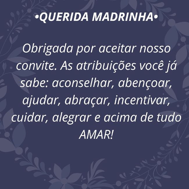 Convite dos padrinhos e madrinhas 4