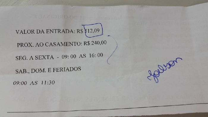 Casamento Religioso com efeito civil - 1