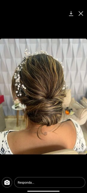 Dia de testar maquiagem e penteado 😍 2
