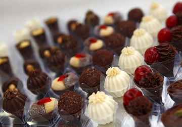 Doces finos variados