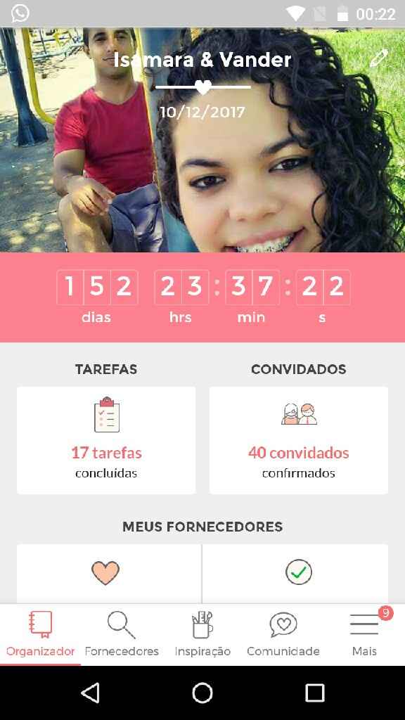 O meu contador ta correndo ai ai chega logo 30/11/2019 - 1